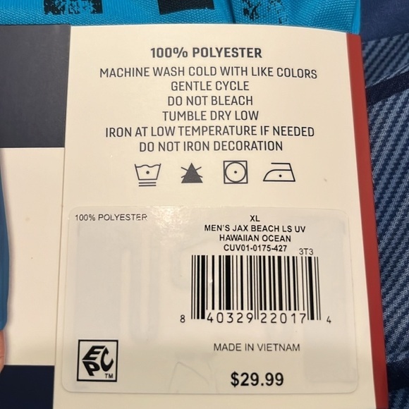 NWT Reel Life Jax Beach long sleeve UV - Picture 6 of 6